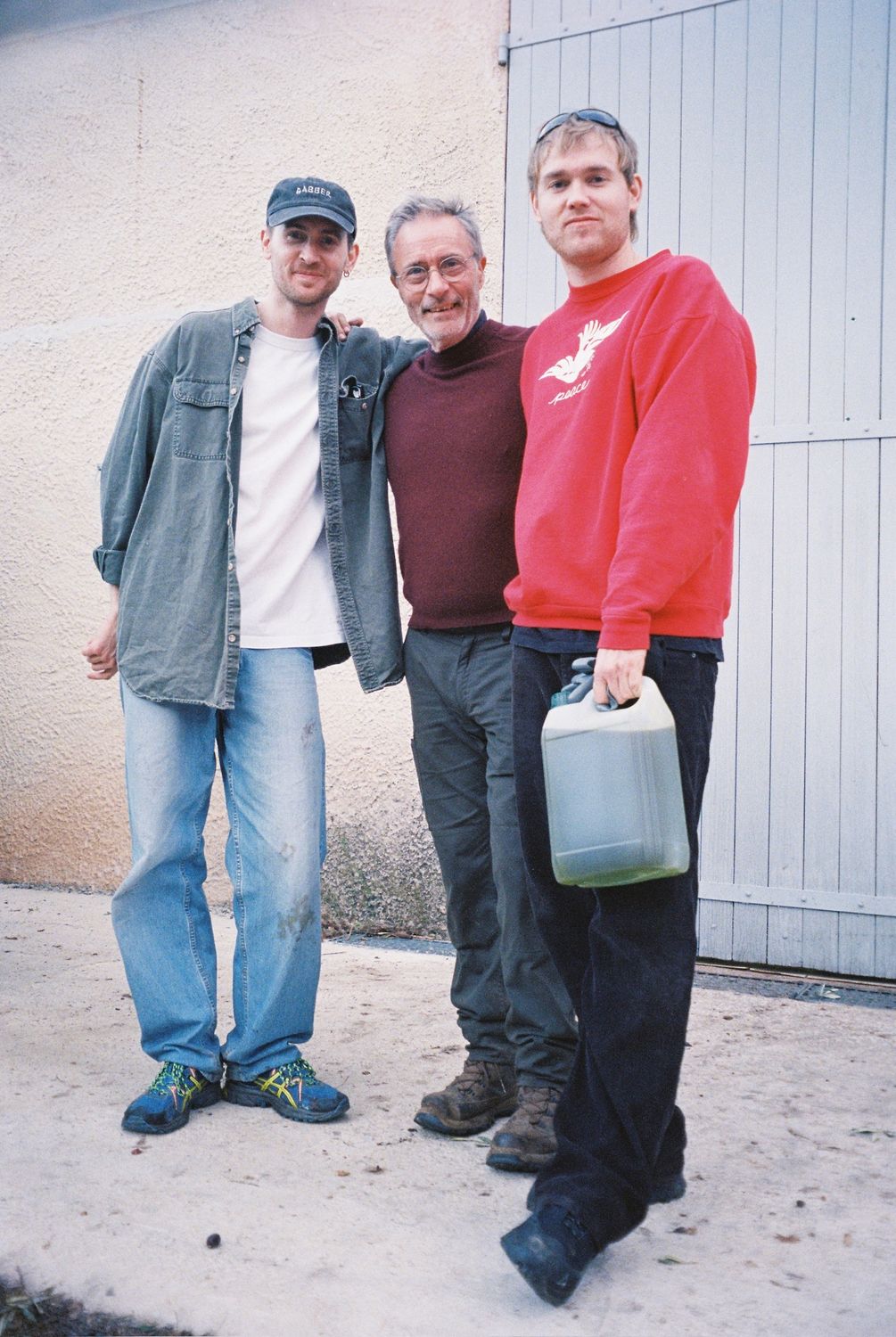 the crew with a bidon